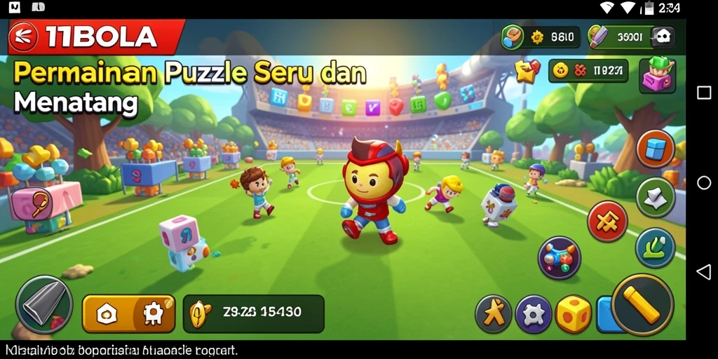 Menampilkan gameplay menarik dari teka-teki 11BOLA.