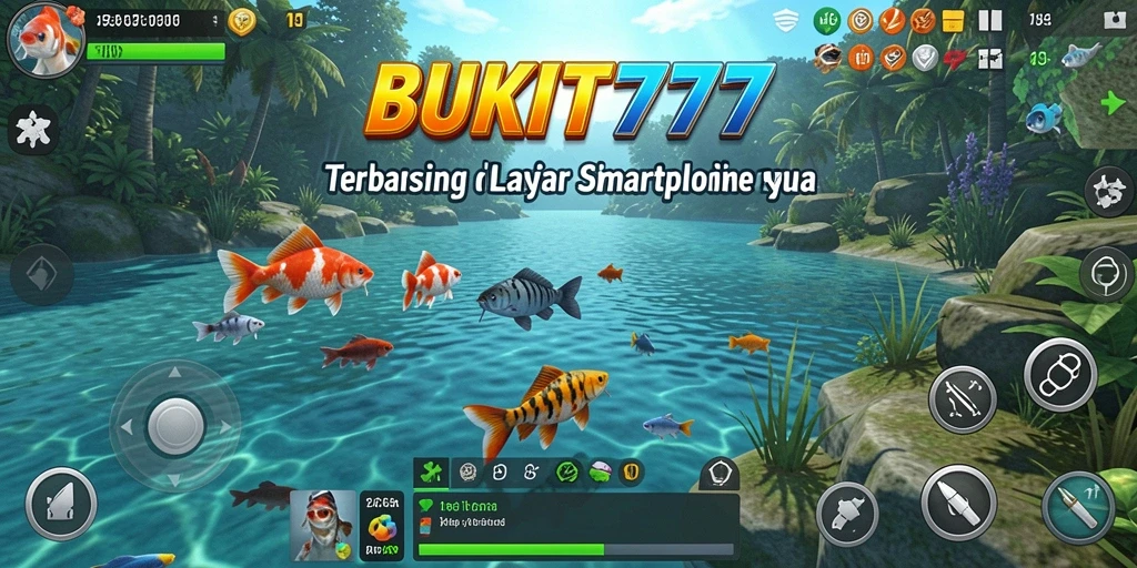 Tampilan gameplay BUKIT777 dengan aksi memancing yang seru.