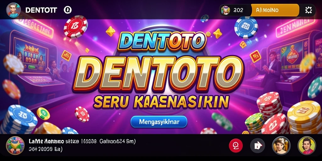Tampilan gameplay DENTOTO yang menarik dan interaktif.