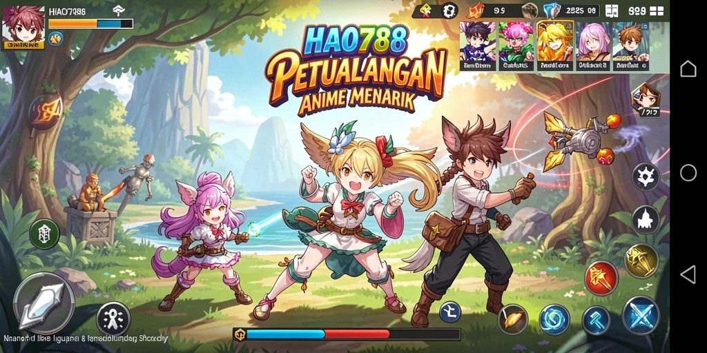 Screenshot gameplay HAO788 yang menunjukkan aksi seru di dunia Anime.