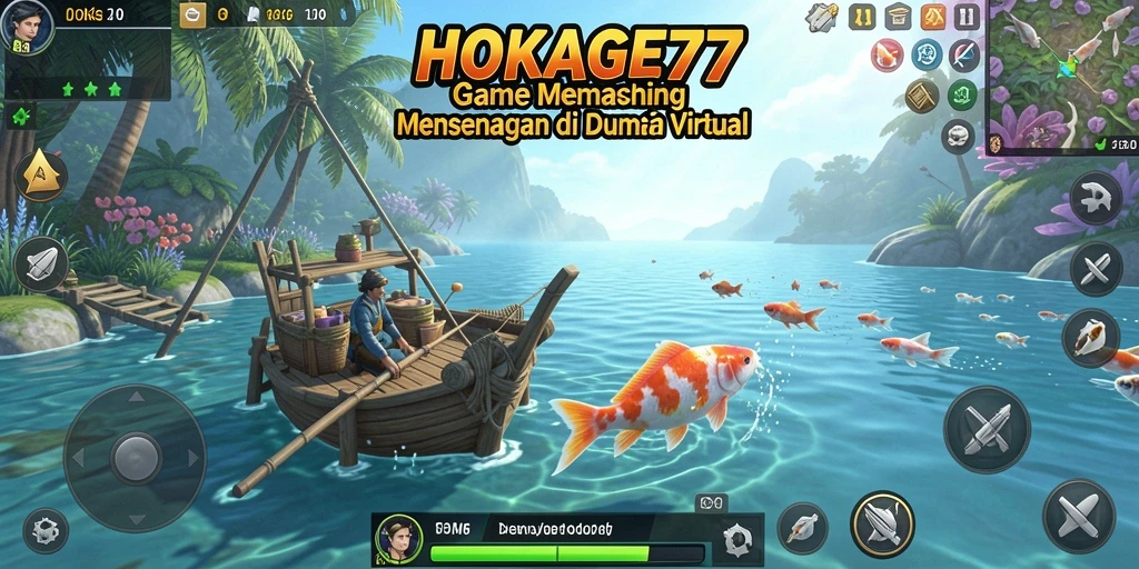 Gameplay HOKAGE77 menampilkan pengalaman memancing yang seru dan mendebarkan.