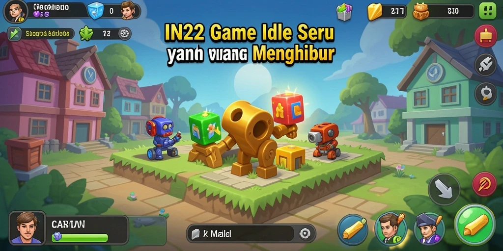 Screenshot utama IN22 menampilkan gameplay Idle yang menawan dan interaktif.