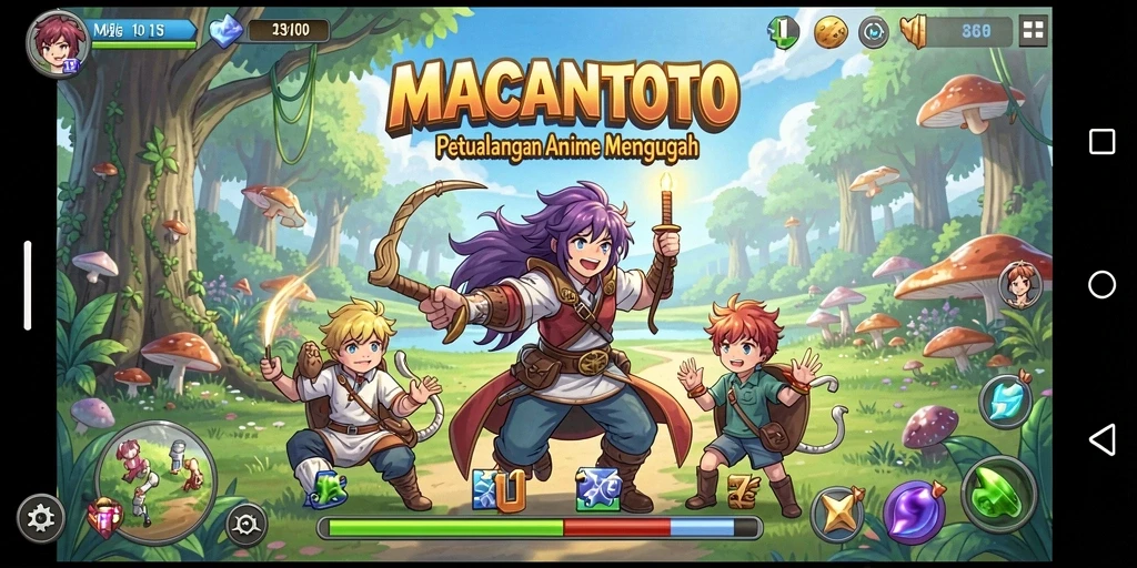 Tampilan gameplay MACANTOTO yang memukau dan penuh warna.