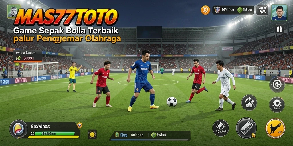 Tampilan gameplay <strong>MAS77TOTO</strong> yang menyerupai pertandingan nyata.