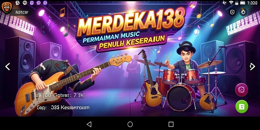 Tampilan gameplay MERDEKA138 yang memukau dengan musik yang menggugah semangat.