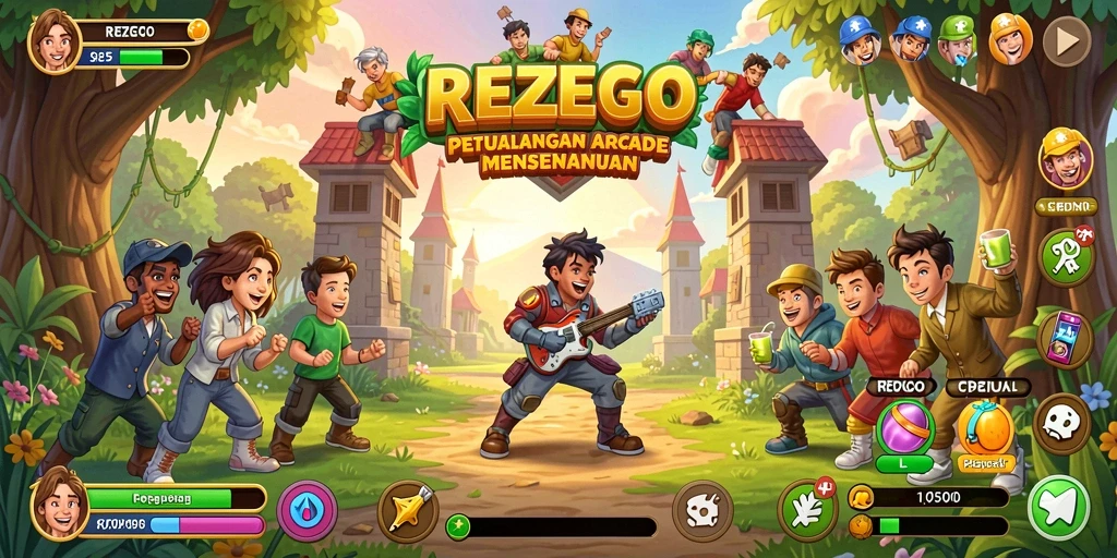 Pengalaman gameplay seru di REZEGO dengan tantangan menarik.