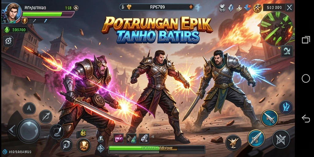 Screenshot gameplay RP6789 menunjukkan aksi pertarungan yang dinamis.