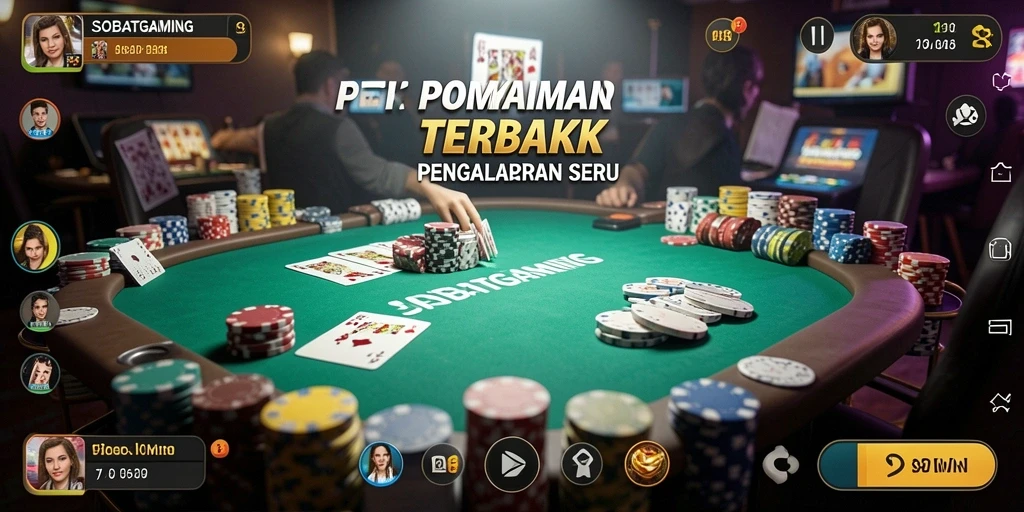 Gameplay menarik dari SOBATGAMING dengan suasana poker yang seru.