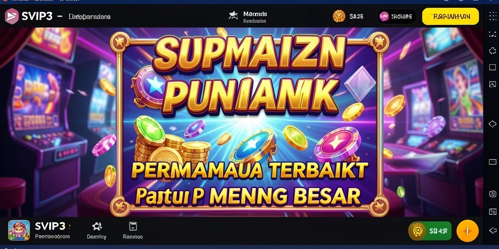 Tampilan gameplay Slot SVIP3 yang menarik dan mendebarkan.