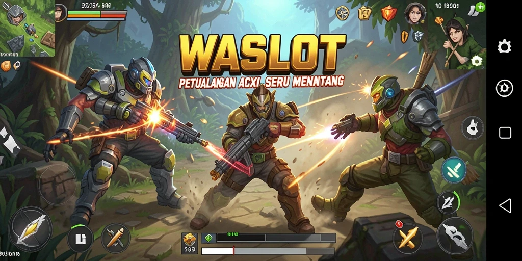 Tampilan gameplay WASLOT yang mendebarkan dan penuh aksi.